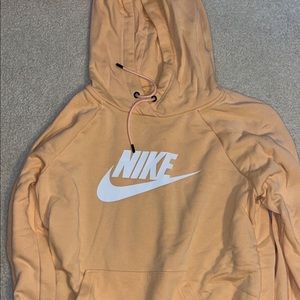 Orange Nike hoodie size M